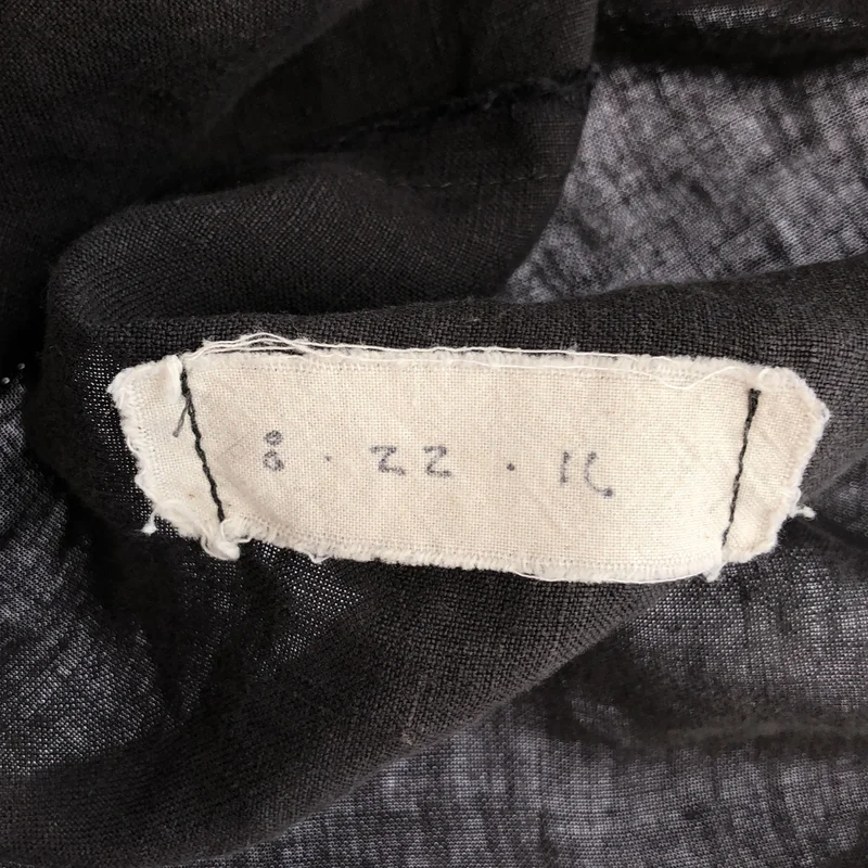 GREG LAUREN / グレッグローレン | COLLARED LINEN STUDIO SHIRT / リネン レギュラーカラー シャツ | 2 | メンズ