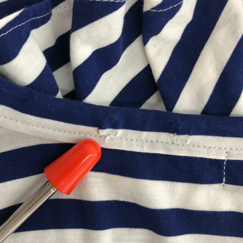 tricot COMME des GARCONS / トリココムデギャルソン | 2019SS | コットン ボーダー フリル切替 カットソー | S | レディース