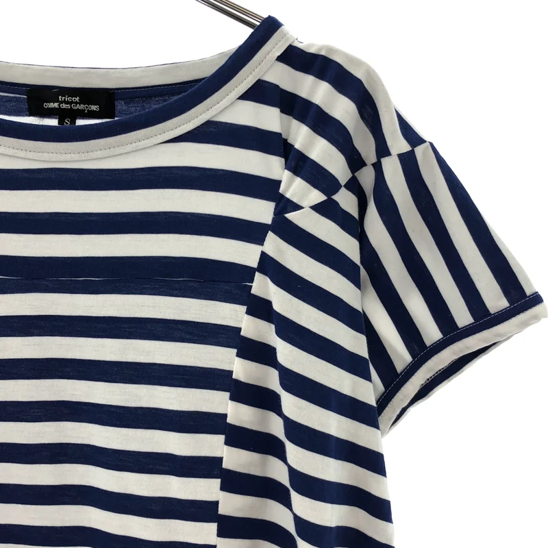 tricot COMME des GARCONS / トリココムデギャルソン | 2019SS | コットン ボーダー フリル切替 カットソー | S | レディース