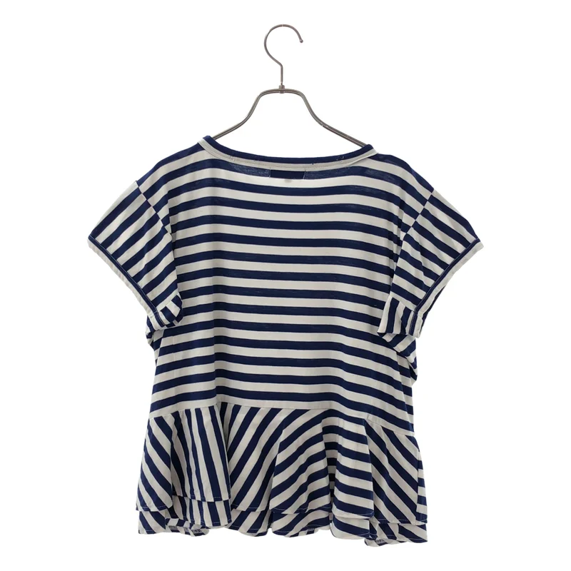tricot COMME des GARCONS / トリココムデギャルソン | 2019SS | コットン ボーダー フリル切替 カットソー | S | レディース