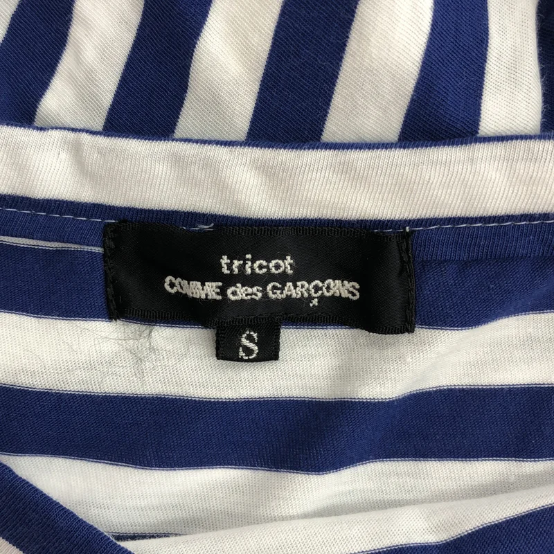 tricot COMME des GARCONS / トリココムデギャルソン | 2019SS | コットン ボーダー フリル切替 カットソー | S | レディース
