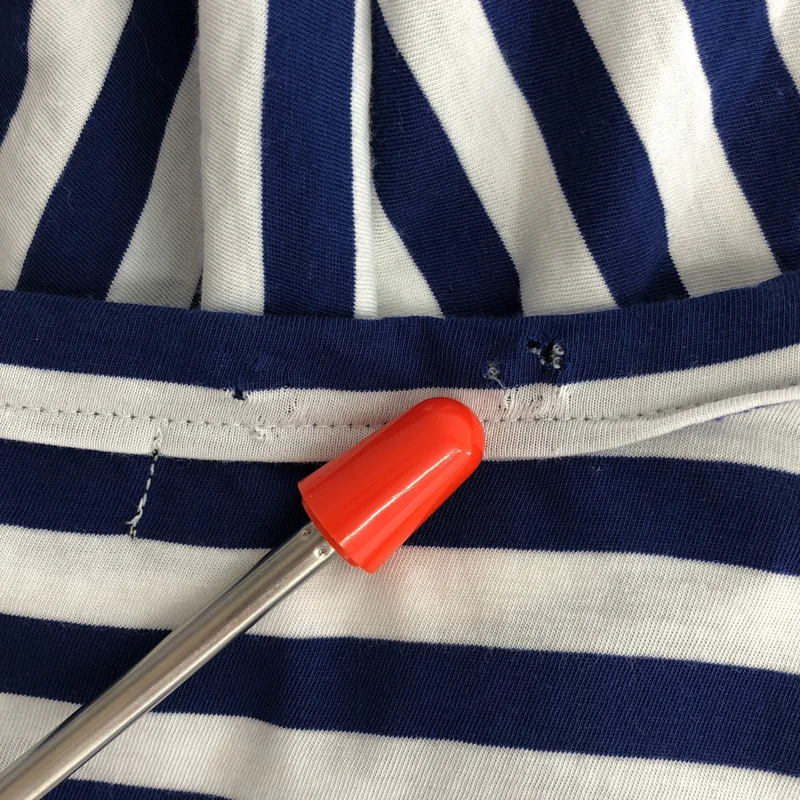 tricot COMME des GARCONS / トリココムデギャルソン | 2019SS | コットン ボーダー フリル切替 カットソー | S | レディース