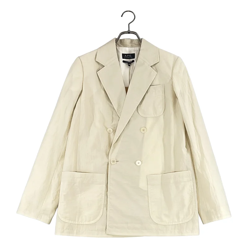 A.P.C. / アーペーセー | コットン ナイロン ダブルブレスト テーラードジャケット | 34 | レディース