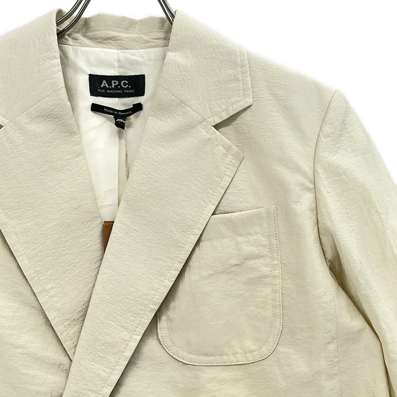 A.P.C. / アーペーセー | コットン ナイロン ダブルブレスト テーラードジャケット | 34 | レディース