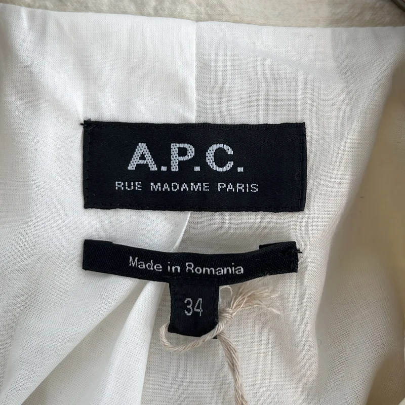 A.P.C. / アーペーセー | コットン ナイロン ダブルブレスト テーラードジャケット | 34 | レディース