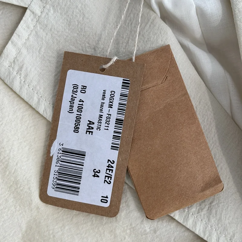 A.P.C. / アーペーセー | コットン ナイロン ダブルブレスト テーラードジャケット | 34 | レディース