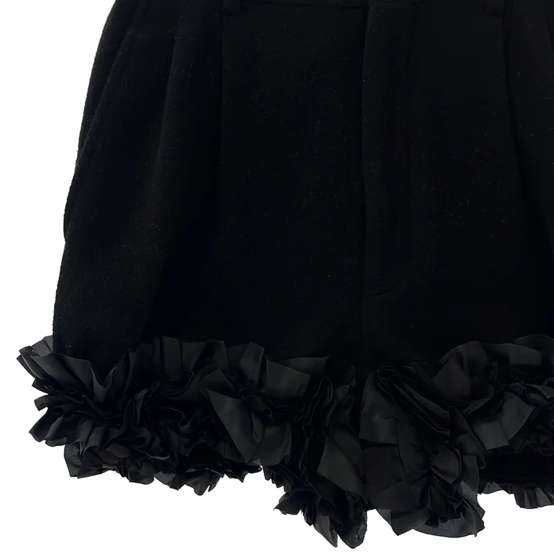 COMME des GARCONS / コムデギャルソン | 2011AW | ウール 2タック フリルショートパンツ | XS | レディース