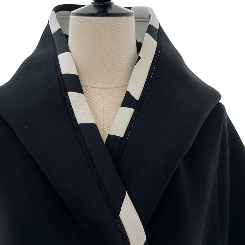 ISSEY MIYAKE / イッセイミヤケ | 2020AW | ボンディング グラフィックプリント ノースリーブ フーデッドコート | 2 | レディース