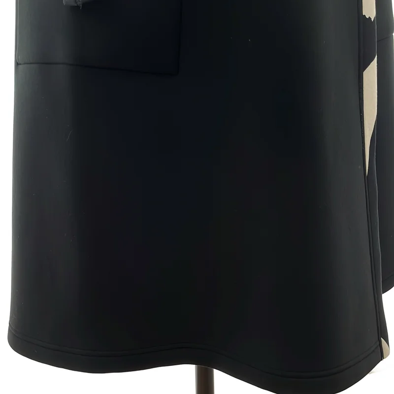ISSEY MIYAKE / イッセイミヤケ | 2020AW | ボンディング グラフィックプリント ノースリーブ フーデッドコート | 2 | レディース