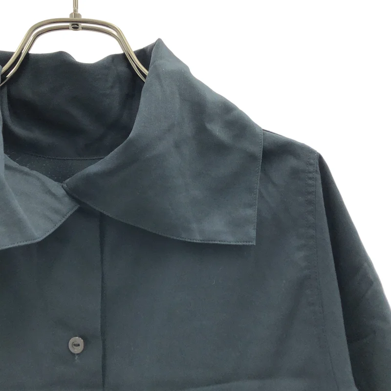 CABaN / キャバン | コットン ビックカラー クロップドシャツ | S | レディース
