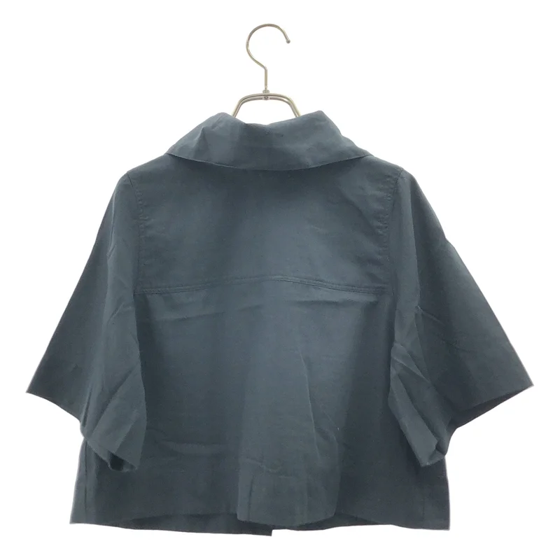CABaN / キャバン | コットン ビックカラー クロップドシャツ | S | レディース