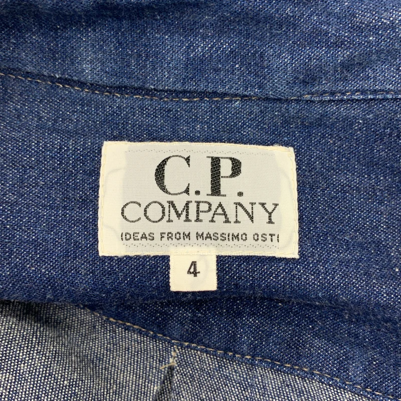 C.P. COMPANY / シーピーカンパニー | 1990s | ヴィンテージ ロゴ刺しゅう Wポケット デニムシャツ | 4 | メンズ