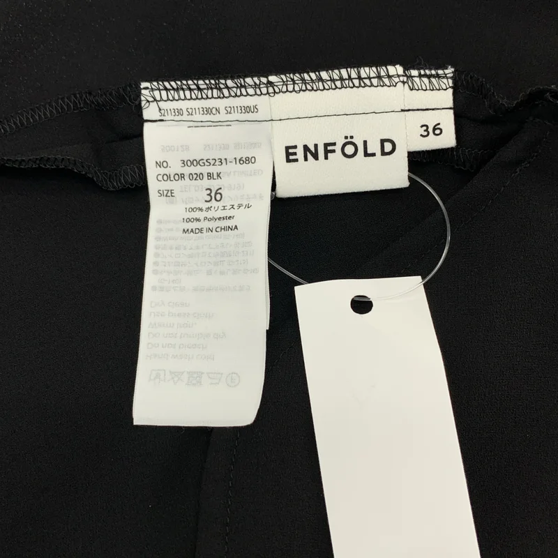 ENFOLD / エンフォルド | CIRCLE DRAPE PANTS サークル ドレープパンツ | 36 | レディース