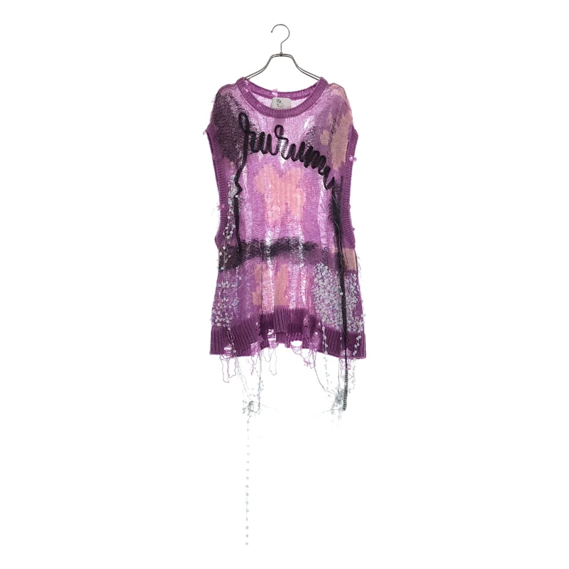 rurumu: / 縷縷夢兎るるむう | 2024SS | broken mohair knit vest ブロークン モヘア ニットベスト | F | レディース