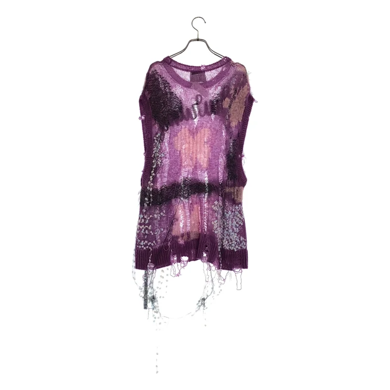rurumu: / 縷縷夢兎るるむう | 2024SS | broken mohair knit vest ブロークン モヘア ニットベスト | F | レディース