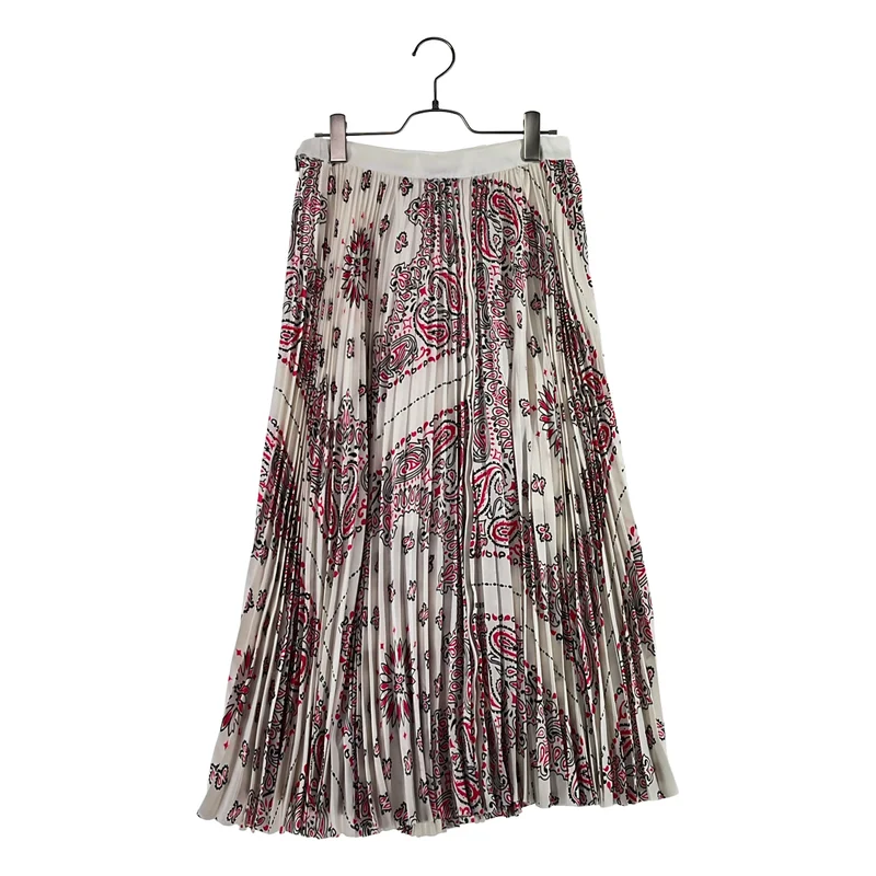 sacai / サカイ | Bandana Print Skirt バンダナ プリーツ ラップスカート | 1 | レディース