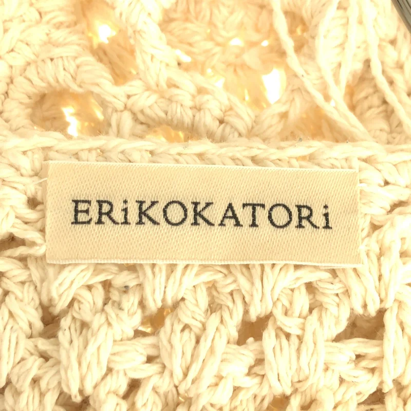 ERiKOKATORi / エリコカトリ | hand knit cardigan クロシェ クロップド カーディガン | F | レディース