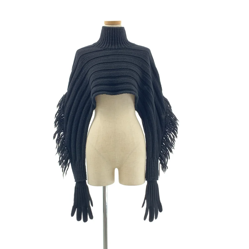 ISSEY MIYAKE / イッセイミヤケ | 2022AW | ウール グローブニット ニットボレロ | 2 | レディース