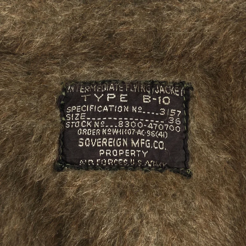 U.S.ARMY / アメリカ軍 | 1940s | USAAF B-10 FLIGHT JACKET フライトジャケット | 36 | メンズ