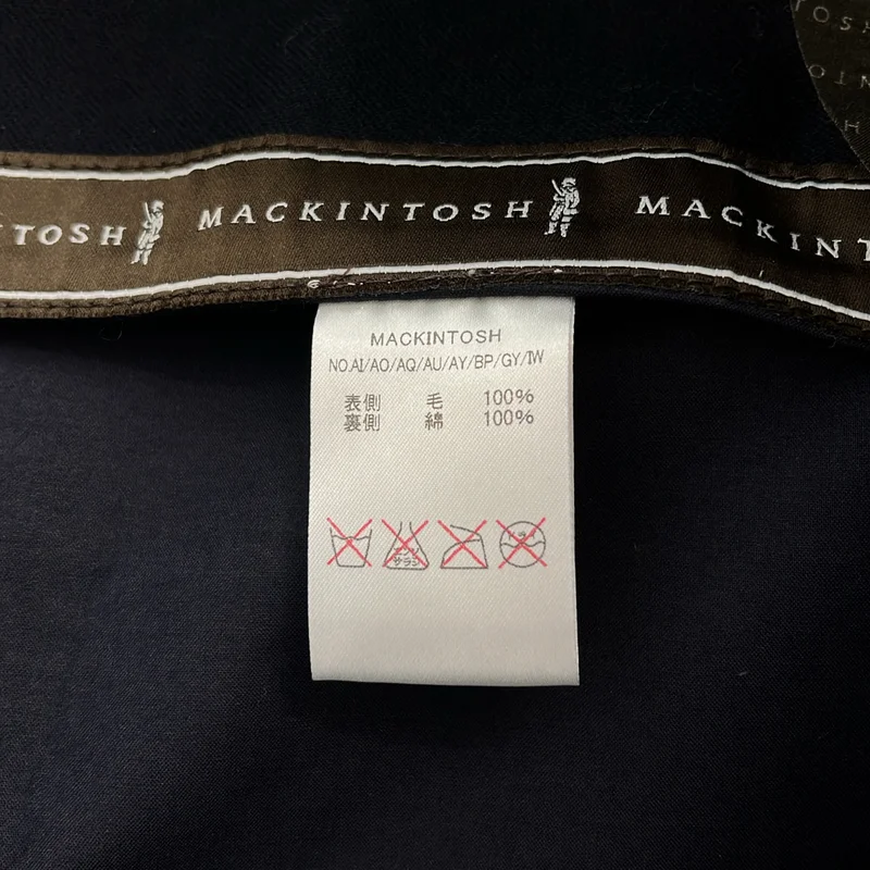 MACKINTOSH / マッキントッシュ | ウール ゴム引き ダブルブレストコート | 38 | メンズ