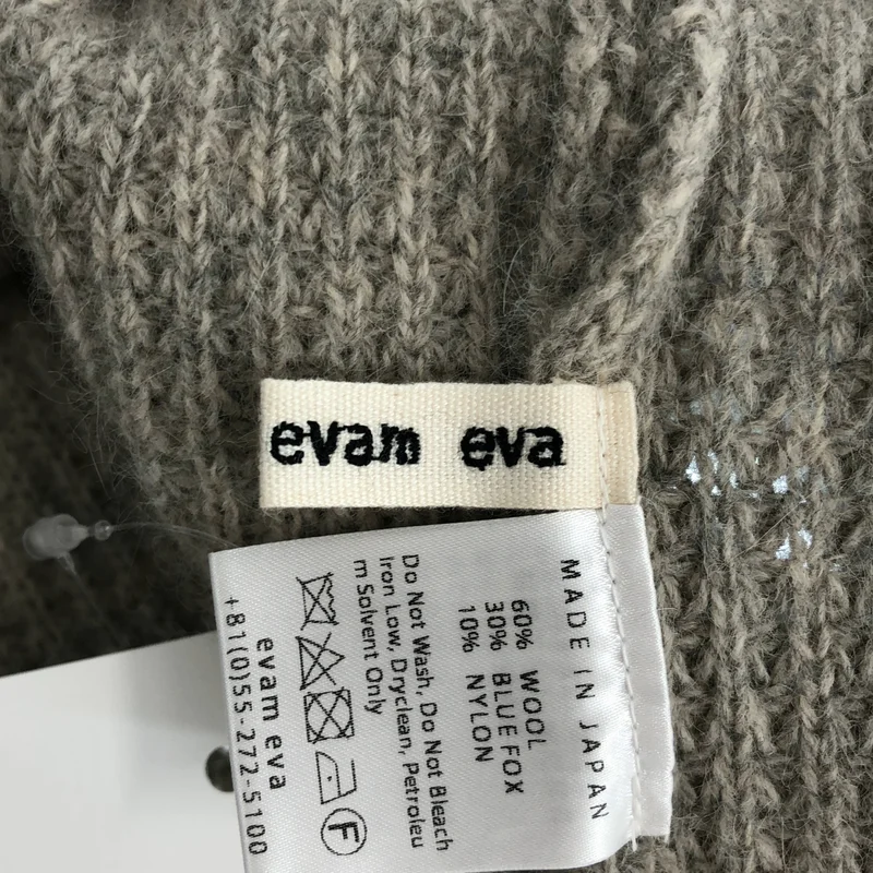 evam eva / エヴァムエヴァ | wool fox vest  ウール スリット ベスト |