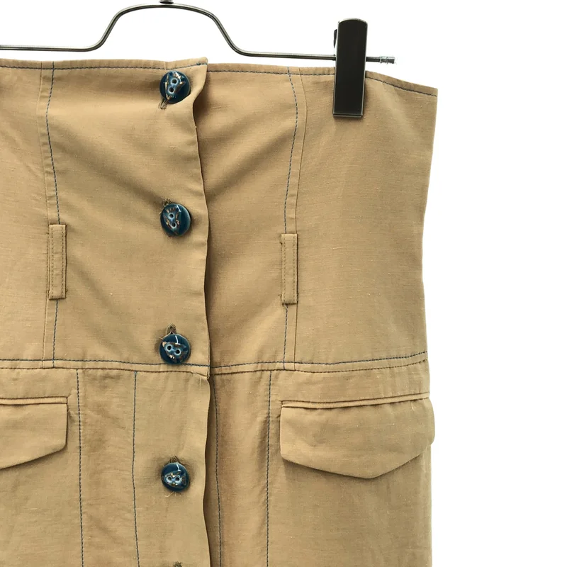Mame Kurogouchi / マメクロゴウチ | SILK HEMP HIGH WAIST SKIRT ロングスカート | 2 | レディース