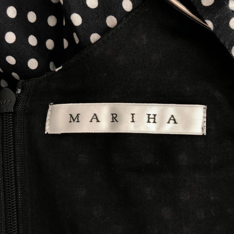 MARIHA / マリハ | ドット ベルテッド ギャザー ボリューム ワンピース | 38 | レディース