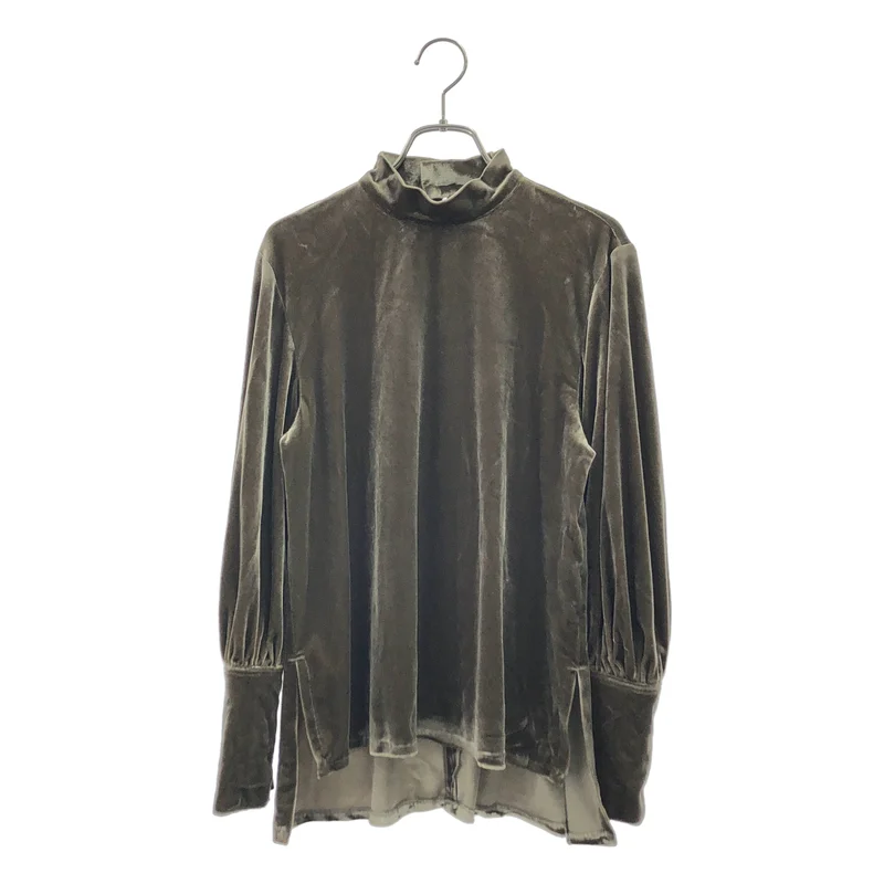foufou / フーフー | 2022AW | velour high neck dress shirts / ベロアハイネックドレスシャツ |