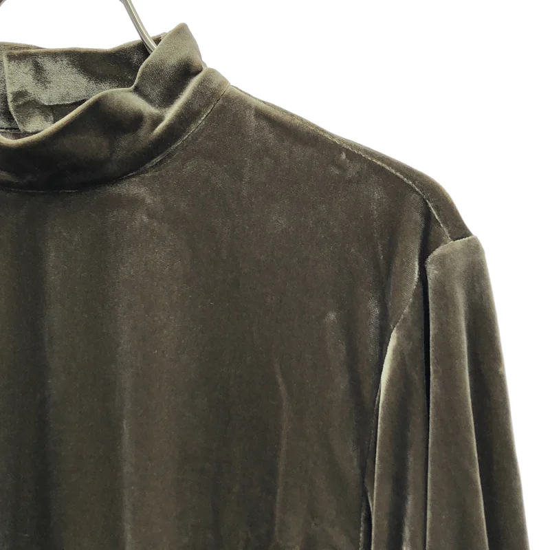 foufou / フーフー | 2022AW | velour high neck dress shirts / ベロアハイネックドレスシャツ |