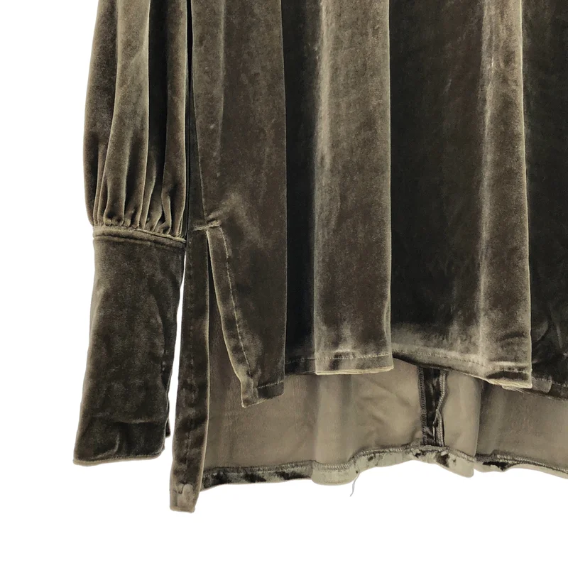 foufou / フーフー | 2022AW | velour high neck dress shirts / ベロアハイネックドレスシャツ |