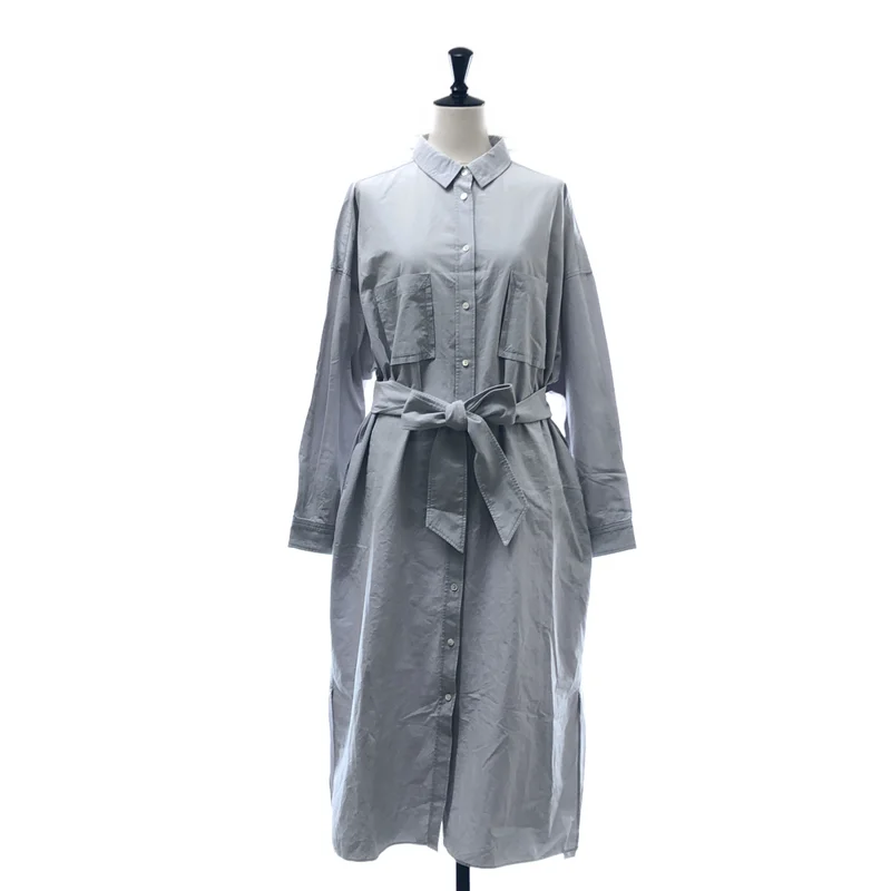 ARTS&SCIENCE / アーツアンドサイエンス | コットン ロング シャツ ワンピース | 1 | レディース