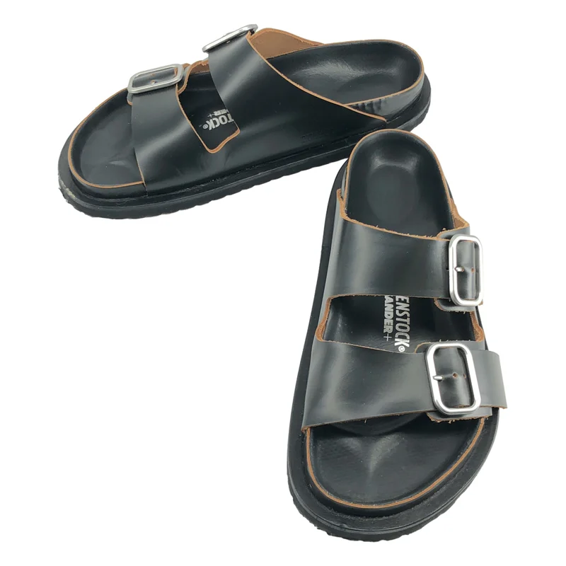 【美品】  JIL SANDER+ / ジルサンダープラス | ×BIRKENSTOCK / ストラップ サンダル | 43 | ブラック | メンズ JIL SANDER+ / ジルサンダープラス | ×BIRKENSTOCK / ストラップ
