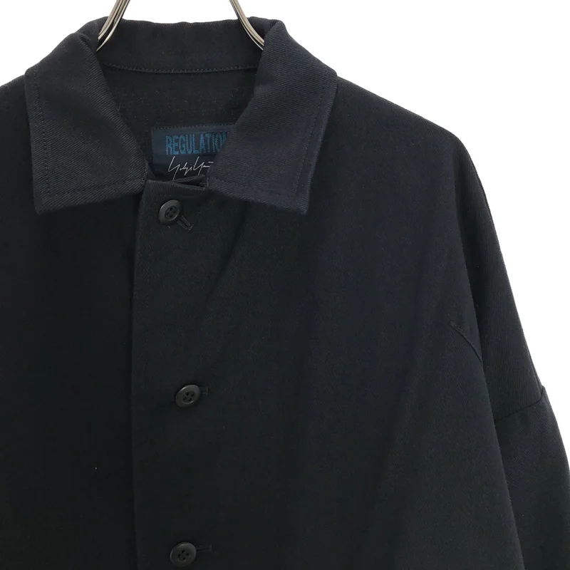 REGULATION Yohji Yamamoto / レギュレーションヨウジヤマモト | 2016SS | コットンツイル ステンカラーコート | 2 | レディース