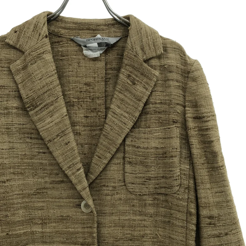 Sportmax / スポーツマックス | リネン テーラードジャケット | 38 | レディース