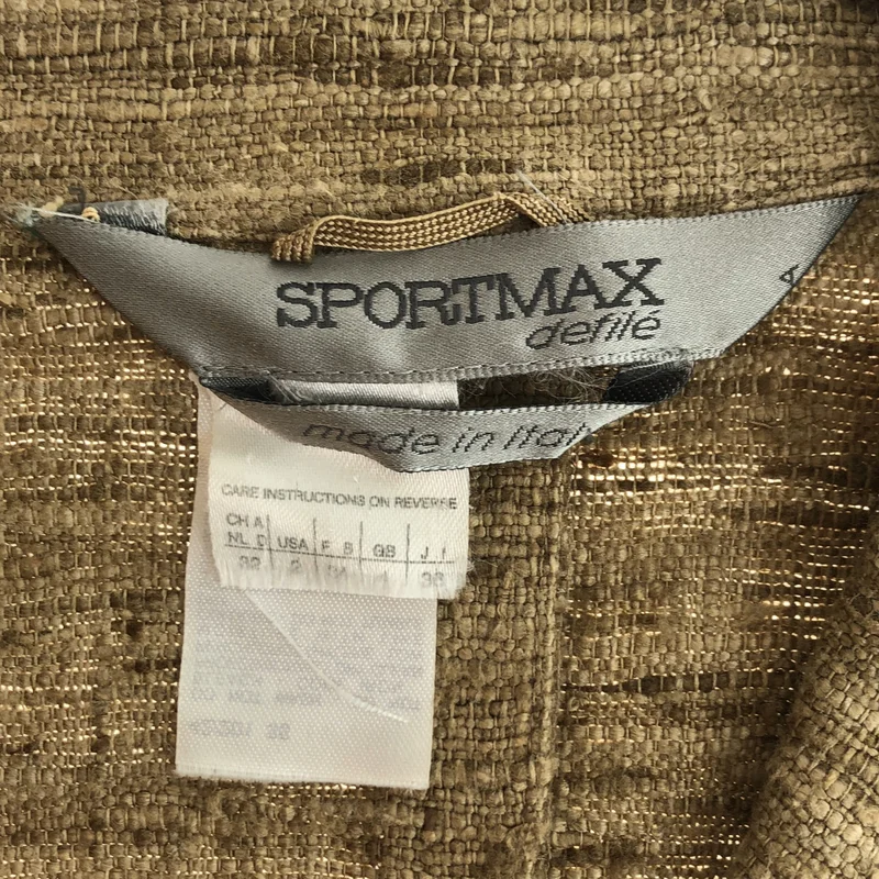 Sportmax / スポーツマックス | リネン テーラードジャケット | 38 | レディース