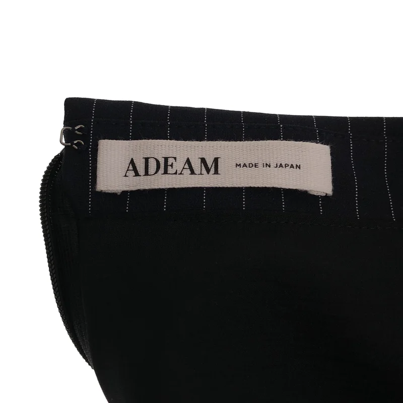 ADEAM / アディアム | クロスラペル ストライプワンピース | 2 | レディース