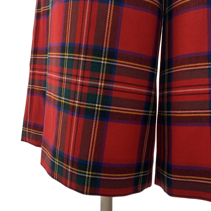 COMME des GARCONS / コムデギャルソン | 2025AW | タータンチェック ドローストリング ワイド イージーパンツ | M | レディース