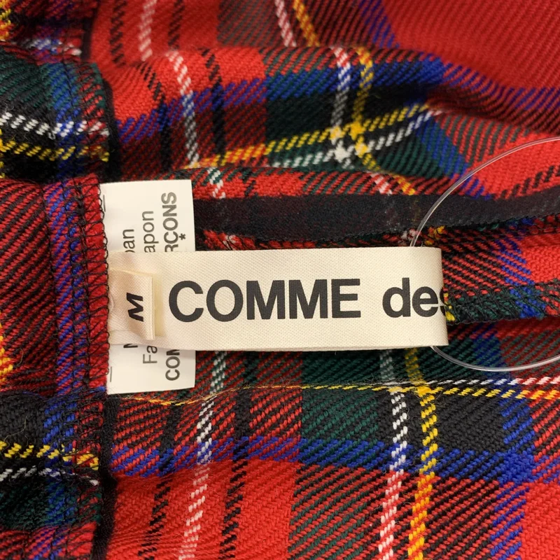 COMME des GARCONS / コムデギャルソン | 2025AW | タータンチェック ドローストリング ワイド イージーパンツ | M | レディース