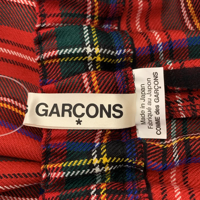 COMME des GARCONS / コムデギャルソン | 2025AW | タータンチェック ドローストリング ワイド イージーパンツ | M | レディース