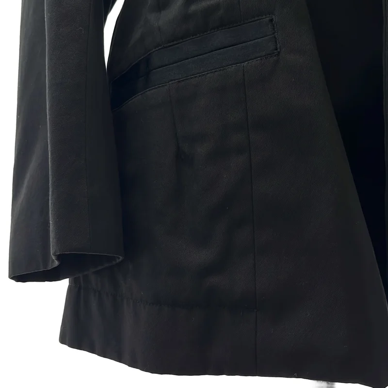 Yohji Yamamoto FEMME / ヨウジヤマモトファム | 断ち切り ピークドラペル ジャケット | 1 | レディース