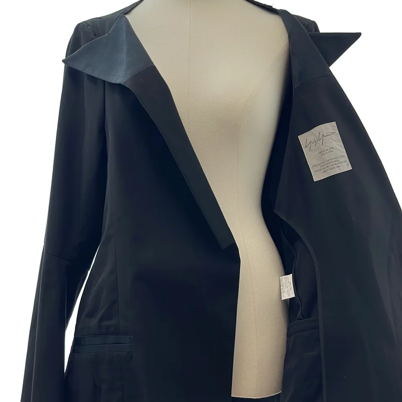 Yohji Yamamoto FEMME / ヨウジヤマモトファム | 断ち切り ピークドラペル ジャケット | 1 | レディース