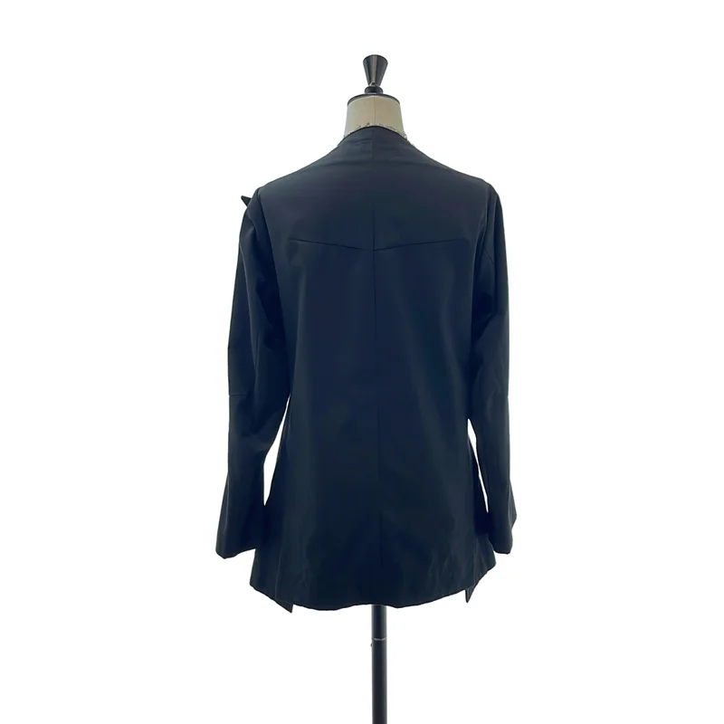 Yohji Yamamoto FEMME / ヨウジヤマモトファム | 断ち切り ピークドラペル ジャケット | 1 | レディース
