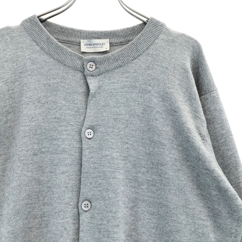 JOHN SMEDLEY / ジョンスメドレー | ウール クルーネックカーディガン | M | メンズ