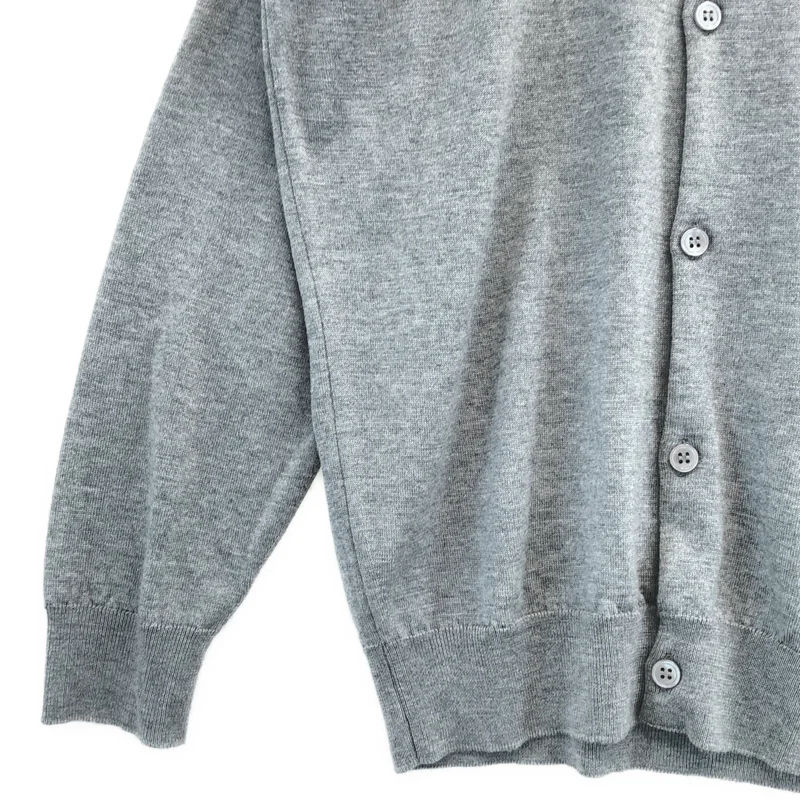 JOHN SMEDLEY / ジョンスメドレー | ウール クルーネックカーディガン | M | メンズ