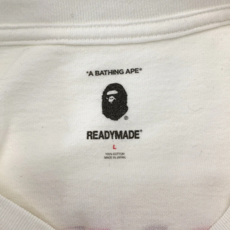 A BATHING APE / アベイシングエイプ | ×READY MADE / ロゴ プリント Tシャツ | L | メンズ