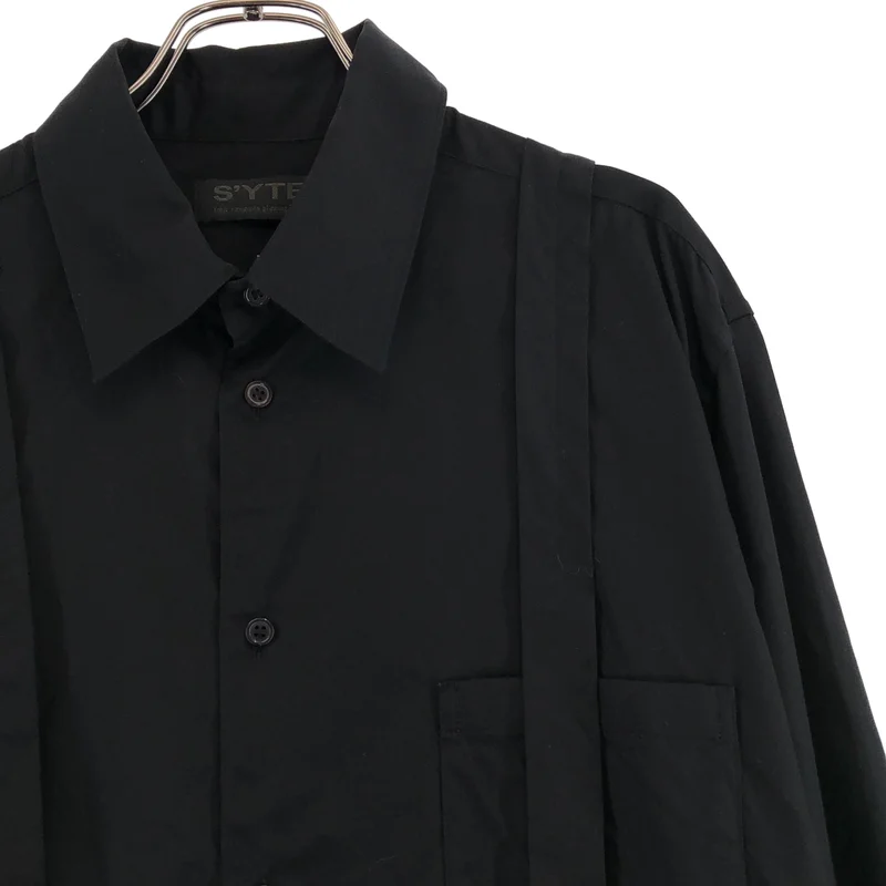 S'YTE YOHJI YAMAMOTO / サイトヨウジヤマモト | Broad Regular Collar Suspend シャツ | 3 | メンズ