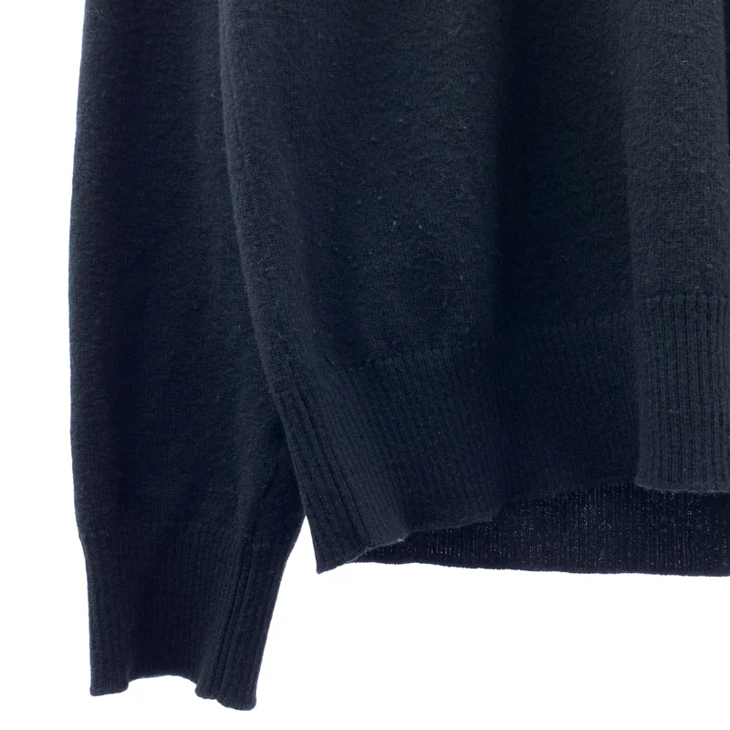Maison Margiela / メゾンマルジェラ | Elbow Patch Crewneck Knit ウール レザー エルボーパッチ ニット | S | メンズ