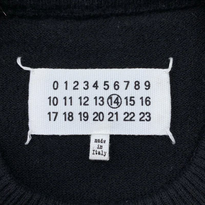 Maison Margiela / メゾンマルジェラ | Elbow Patch Crewneck Knit ウール レザー エルボーパッチ ニット | S | メンズ