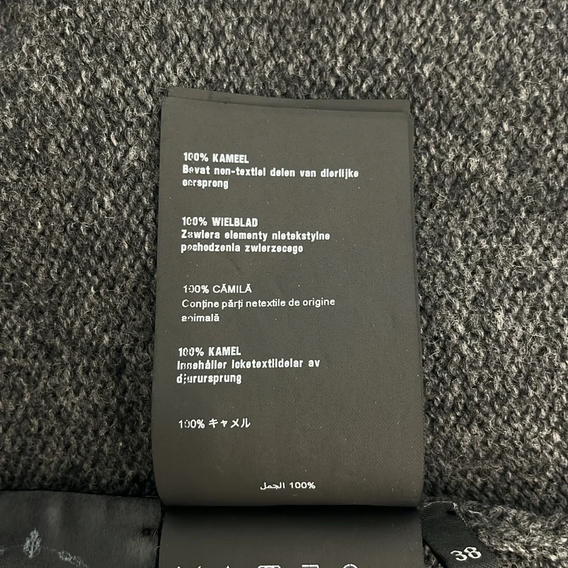 PRADA / プラダ | 2016AW | キャメル ケーブル切替 クルーネック カーディガン | 38 | レディース