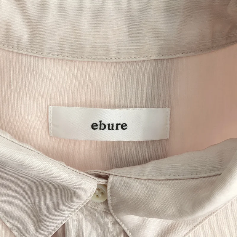 ebure / エブール | リネンアセテート 半袖シャツ | 38 | レディース